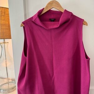 Talbots Fuchsia Cowl Neck Top